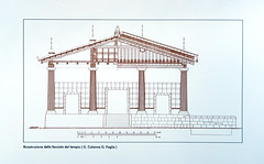 Elevación del Templo Etrusco (frente)