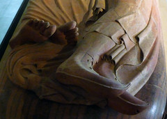 Sarcophagus of the Spouses, detail with feet