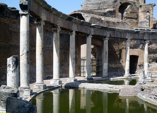 "Maritime Theater," Hadrian's Villa, view of modern bridge