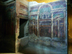 Villa of the Mysteries, architectural fresco