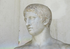 Polykleitos, Doryphoros, detail with head