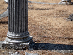 "Maritime Theater," Hadrian's Villa, view of Ionic column base