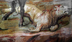Pair of Centaurs Fighting Cats of Prey