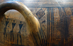 Handle detail, Dipylon Amphora, c. 755-750 B.C.E.
