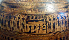 Frieze detail, Dipylon Amphora, c. 755-750 B.C.E.