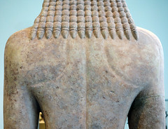New York Kouros, detail of back