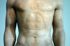 Anavysos Kouros, detail with torso, c. 530 B.C.E.