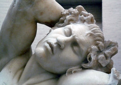 Barberini Faun, face