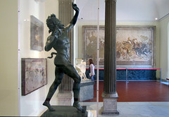 Alexander Mosaic detrás de Fauno de la Casa del Fauno