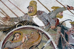Alexander Mosaic, detalle con Darío III en Chariot