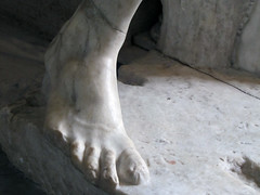 Lysippos, Apoxyomenos, foot