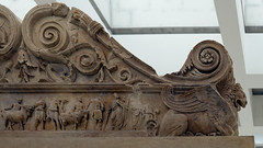 Ara Pacis Augustae, Ara Pacis Augustae, animals led to sacrifice (exterior north side of altar), lion-griffin