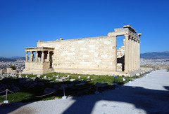 The Erechtheion (view from south with Parthenon shadow)