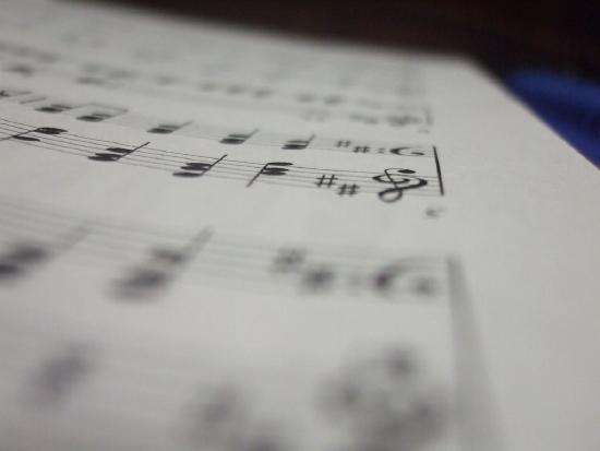 Picture of sheet music