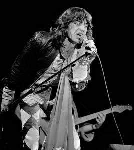 Mick Jagger performing live
