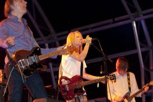 Color photo of Sonic Youth live.