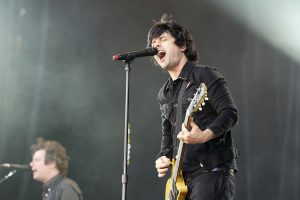 Color photo of Billie Joe Armstrong live.
