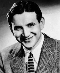 Black and white head shot of a young Raymond Scott.